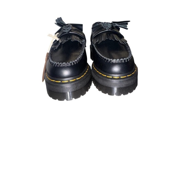 New w/Tags! Dr Martens Tassel Loafers Black Leather Platform Lug Sole Mens 8 - Picture 6 of 16